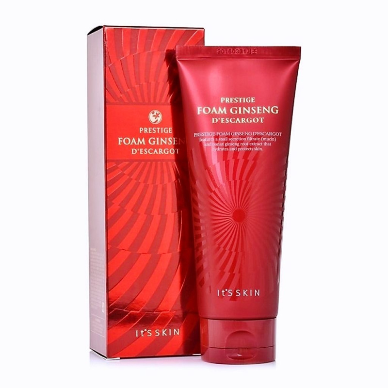 韩国lt’s skin 伊思 红参蜗牛洗面奶150ml淡化痘印补水抗初老