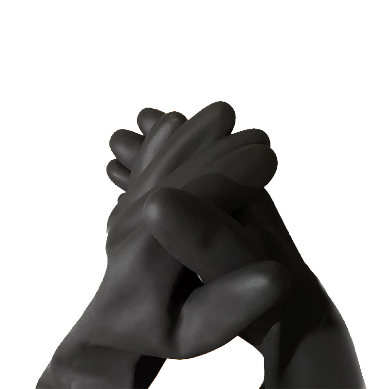 铂识 黑色工业乳胶手套 长55cm 副高清大图