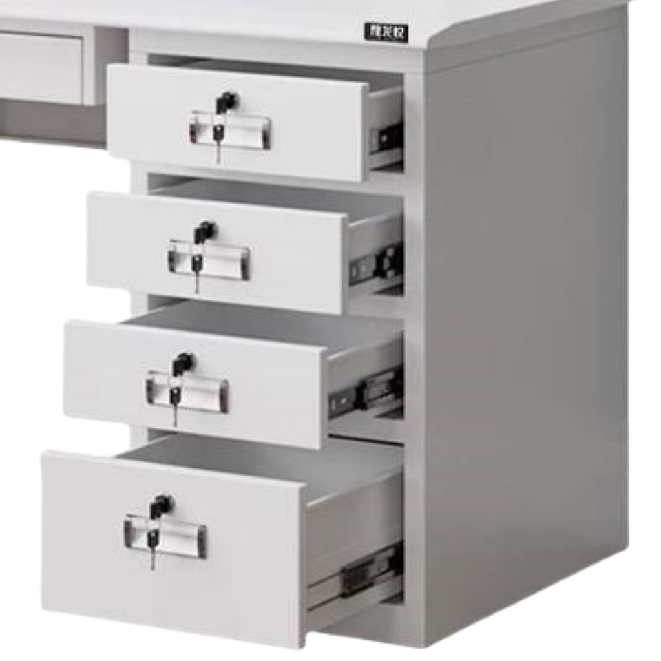 豫龙都钢制办公桌1.6m张高清大图