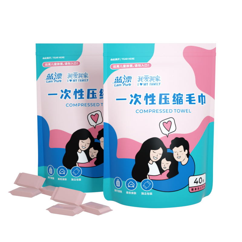 蓝漂LP-362692压缩毛巾40颗*1袋高清大图