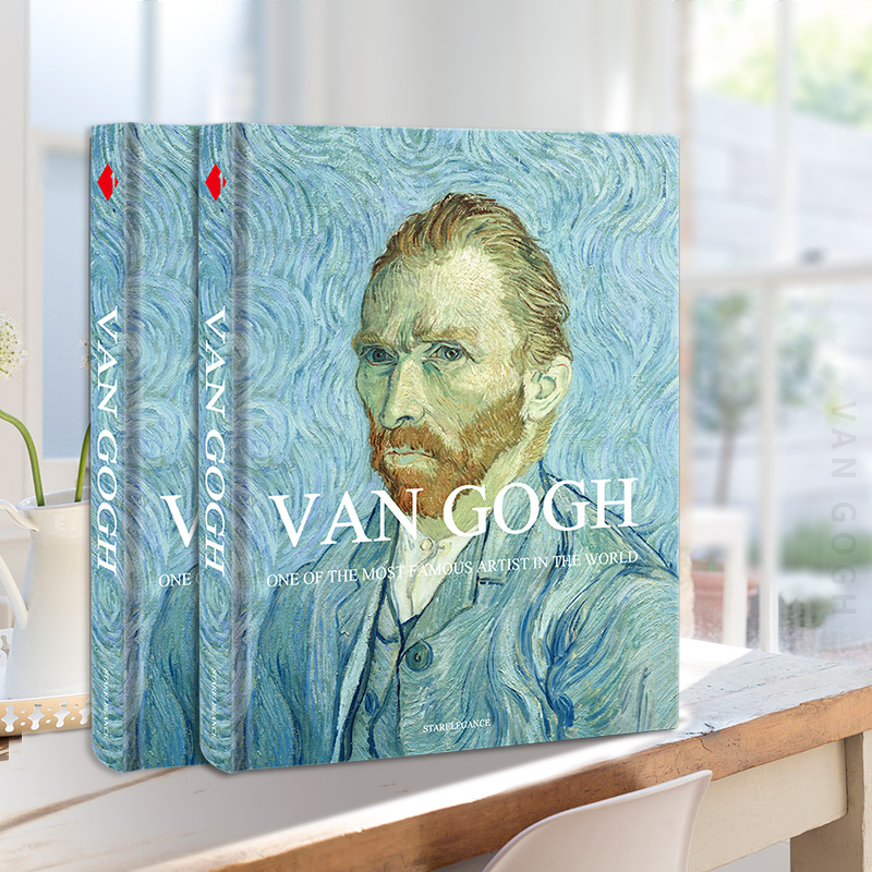 [醉染正版]梵高画册Van Gogh凡谷繁体中文大开本凡高画集经典选集油画集梵高作品集艺术绘画向日葵麦田星空下的稻田高清高清大图