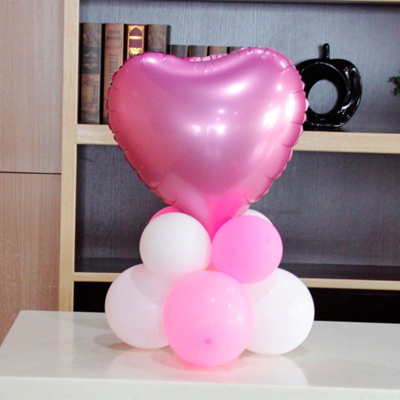 18寸心形路引结婚婚房婚礼布置心形铝膜气球心形气球生日派对装饰