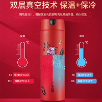 苏泊尔(SUPOR)保温杯 KC48CZ10男女士大容量480ml真空保温杯水杯礼盒送礼可爱喜鹊杯子(红火喜鹊)