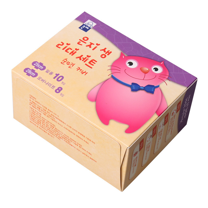 恩芝(Eunjee)猫小菲干爽无异味 轻薄舒适 出差旅游一包搞定 姨妈巾日夜组合9片装韩国原装进口卫生巾