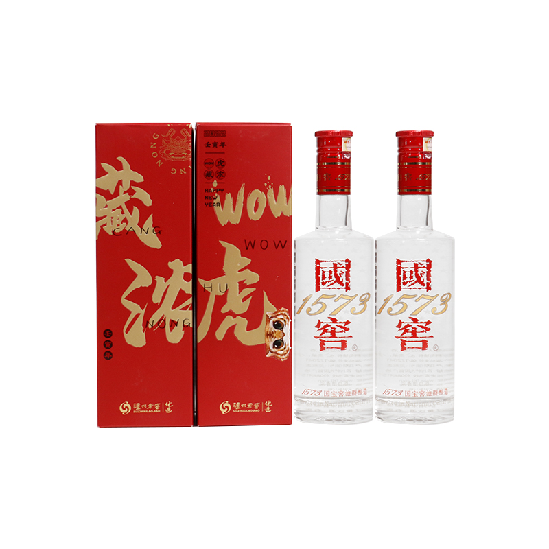 国窖1573 wow虎藏龙礼盒 52度 浓香型白酒 250ml*2瓶 浓香型白酒高清大图