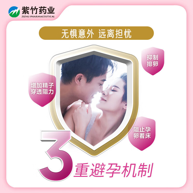 [1盒装]金毓婷 紫竹 左炔诺孕酮片 1.5mg*1片/盒 华润紫竹药业有限公司 紧急避孕药