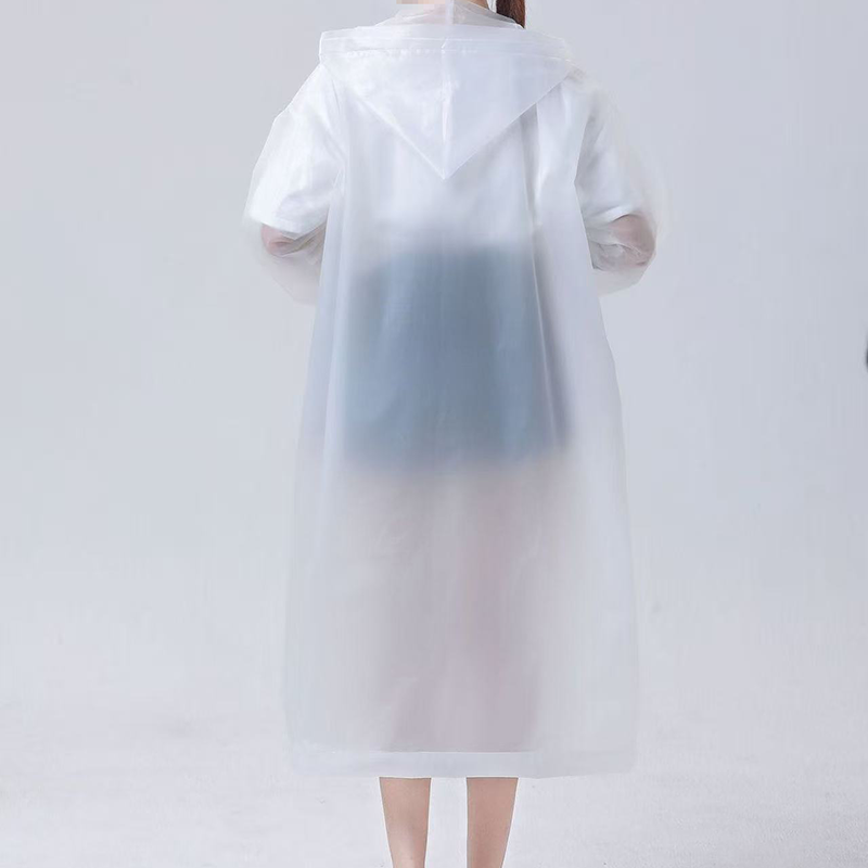 惠铁加厚透明长款一次性雨衣 PE 件高清大图