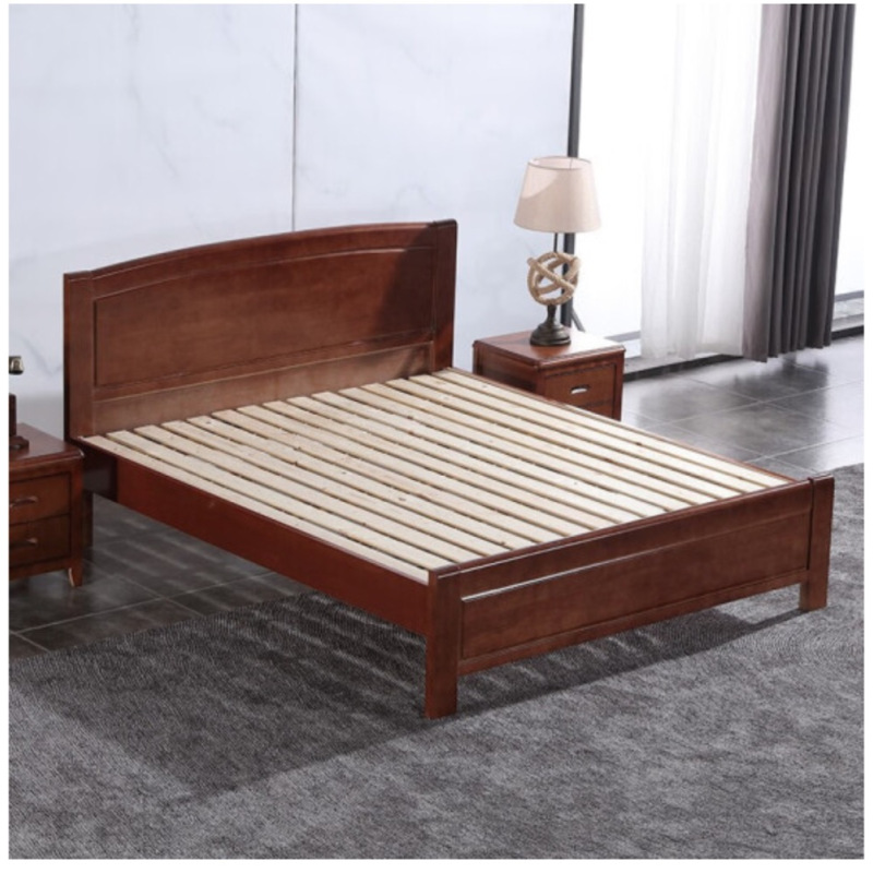 木床现代中式床现代简约家具公寓宿舍床可定做尺寸可选颜色