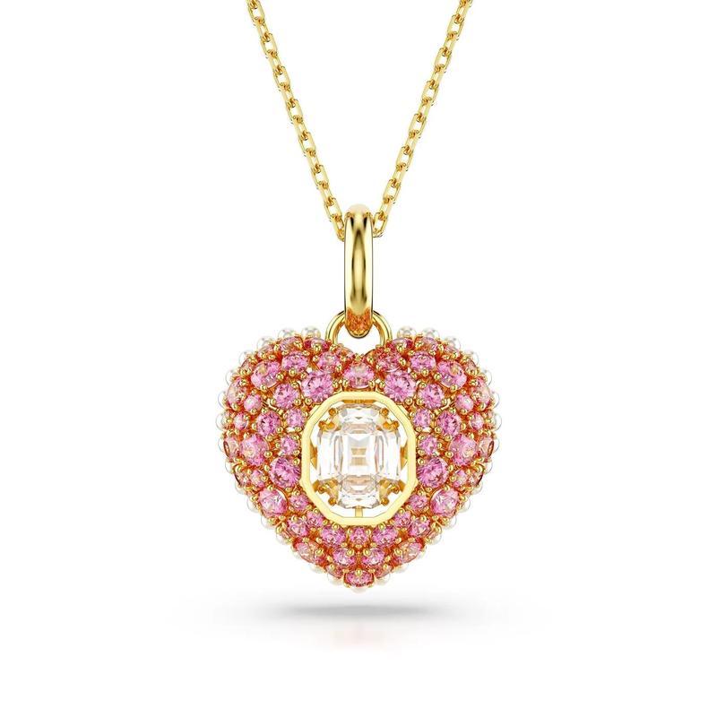 施华洛世奇(SWAROVSKI)金色调项链女款38cm小巧精致百搭配饰日常