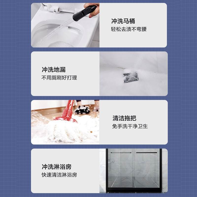 九牧(JOMOO)黑色喷枪升降杆淋浴花洒套装带下出水 小户型简易沐浴淋雨器 35307-592/DB-1