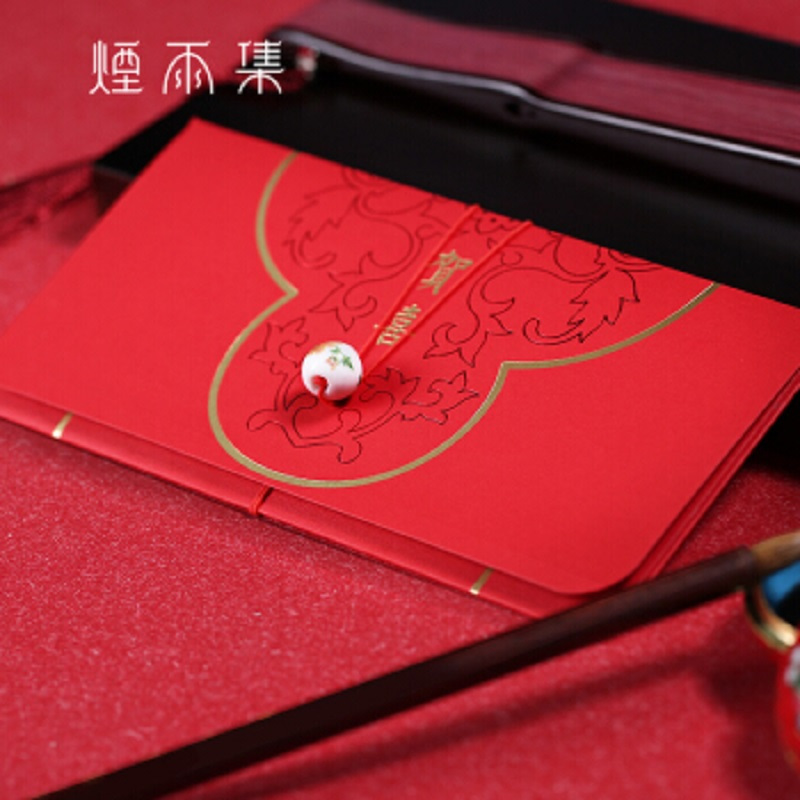东龙浩宇 2018创意中式结婚红包利是封婚庆千元红包袋改口红包 盛唐牡丹红包 单个装