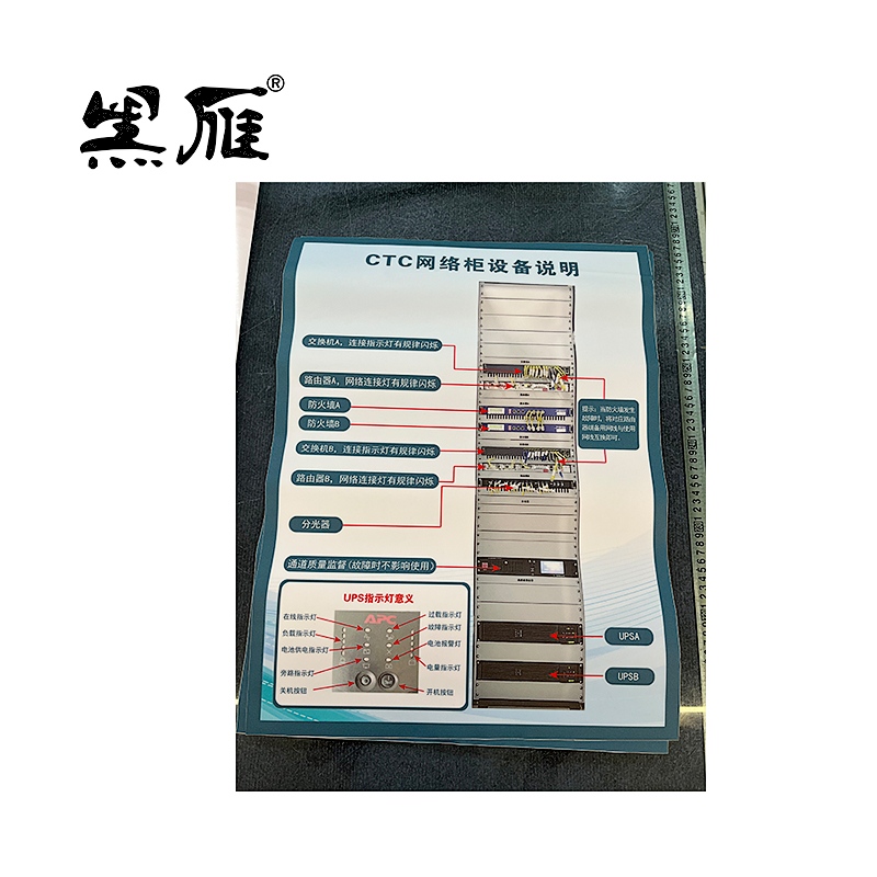 黑雁 设备操作示意图定制 450X600mm车贴覆地板膜 块高清大图