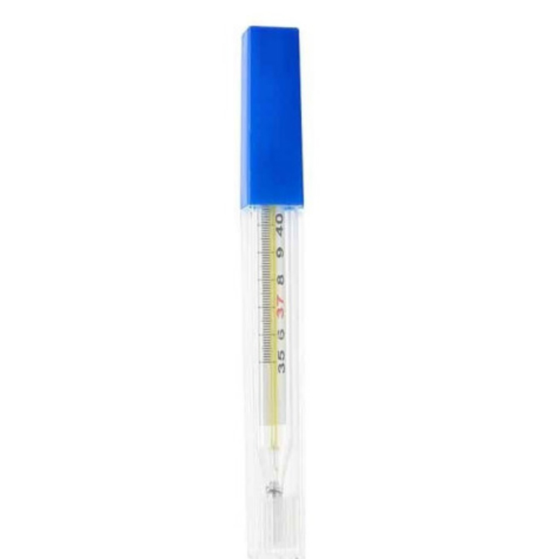 企购优品大刻度玻璃水银测温计 宽屏水银测温计