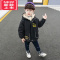 可莉允男童加绒外套秋冬装加厚小童洋气冬季儿童棉服风衣宝宝冬款薄棉衣