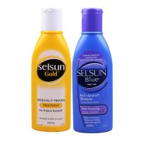 Selsun Gold洗发水200ml 黄色去屑款+紫色控油款呵护头皮祛头痒头发出油