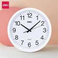 得力（deli）9005 现代简约时尚挂钟 30cm（12寸）