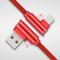 通用安卓-90度弯头线 0.3米(东方红) 适用于华为快充安卓通用苹果type-c数据线双弯头iPhone手机充电线
