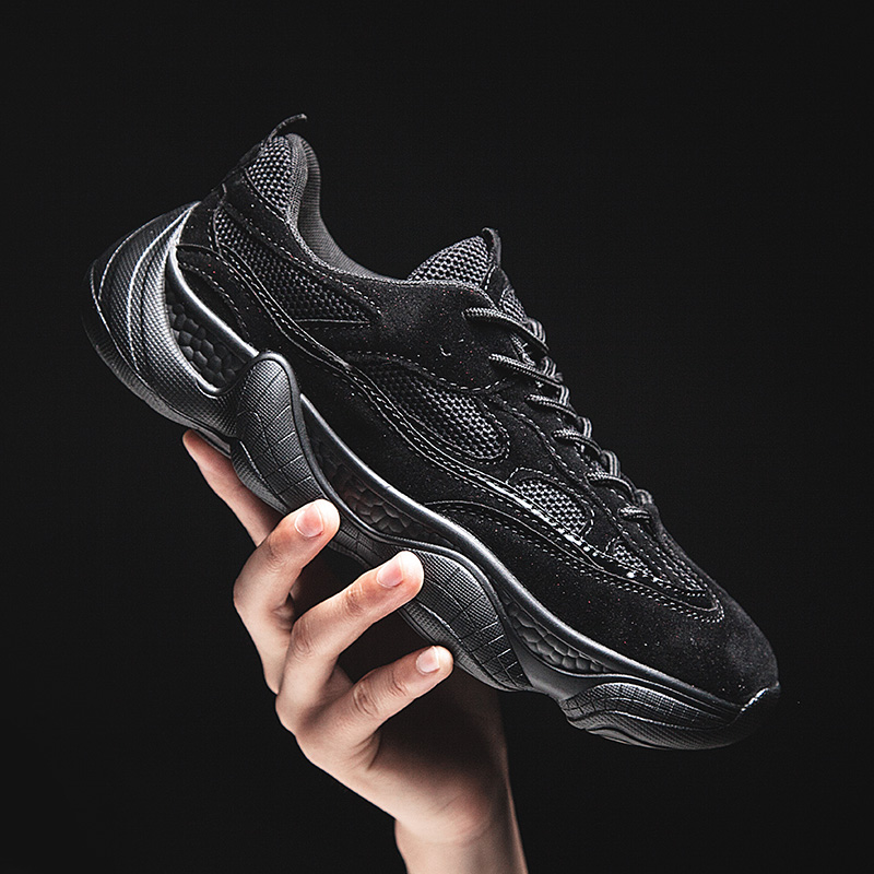 鞋jlc811新款椰子鞋运动鞋休闲鞋老爹鞋男鞋户外跑步鞋潮鞋男黑色39码