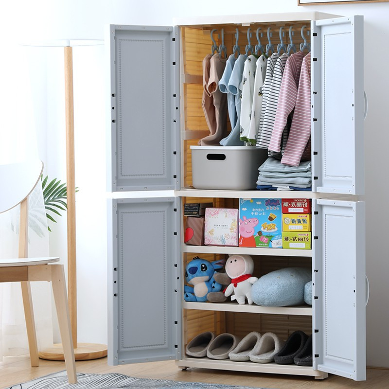 加厚宝宝衣柜儿童收纳柜抽屉式塑料衣服整理柜简易衣橱小孩储物柜收纳