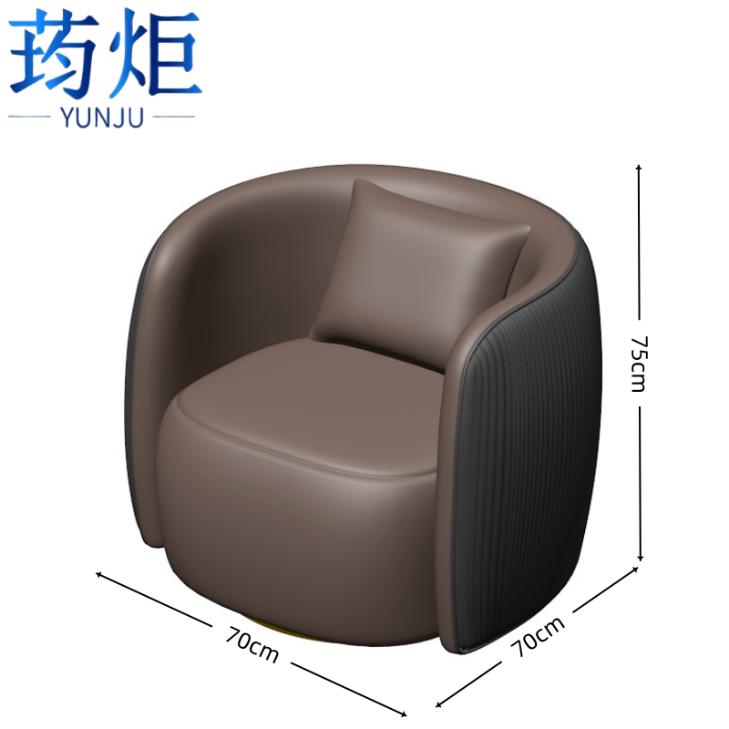 荺炬沙发单人橘红张高清大图