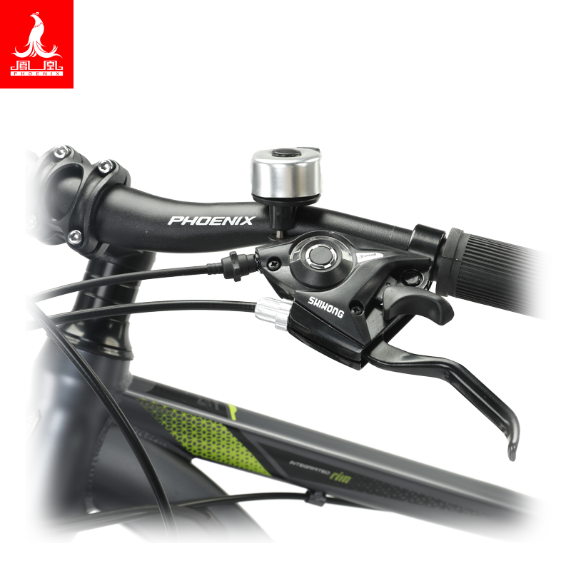 凤凰(PHOENIX) 21速26寸辐条轮山地自行车-霸道 灰绿高清大图