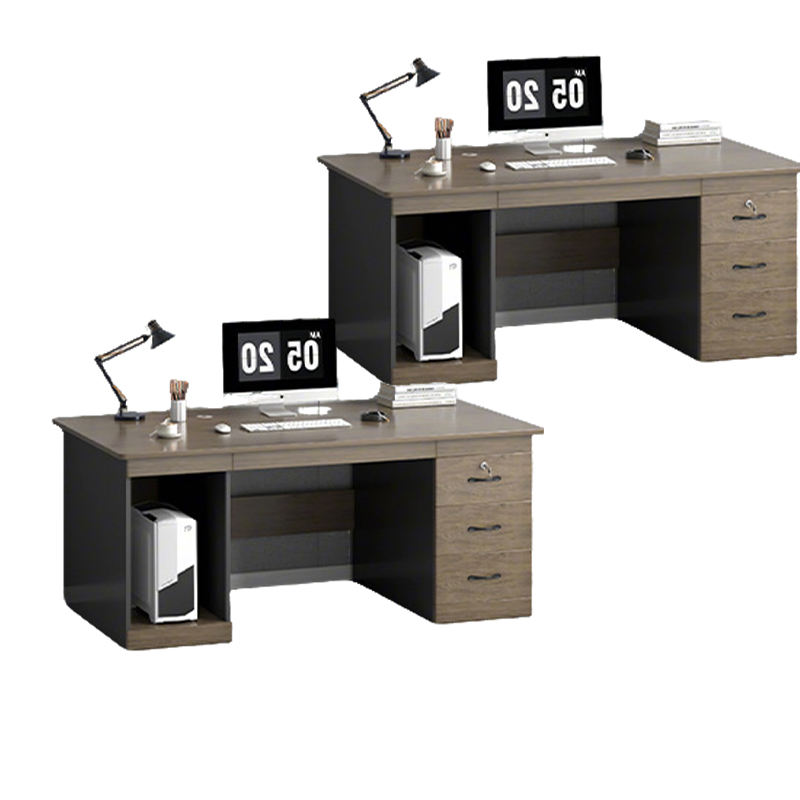 围达 电脑桌 三抽开放柜 张高清大图