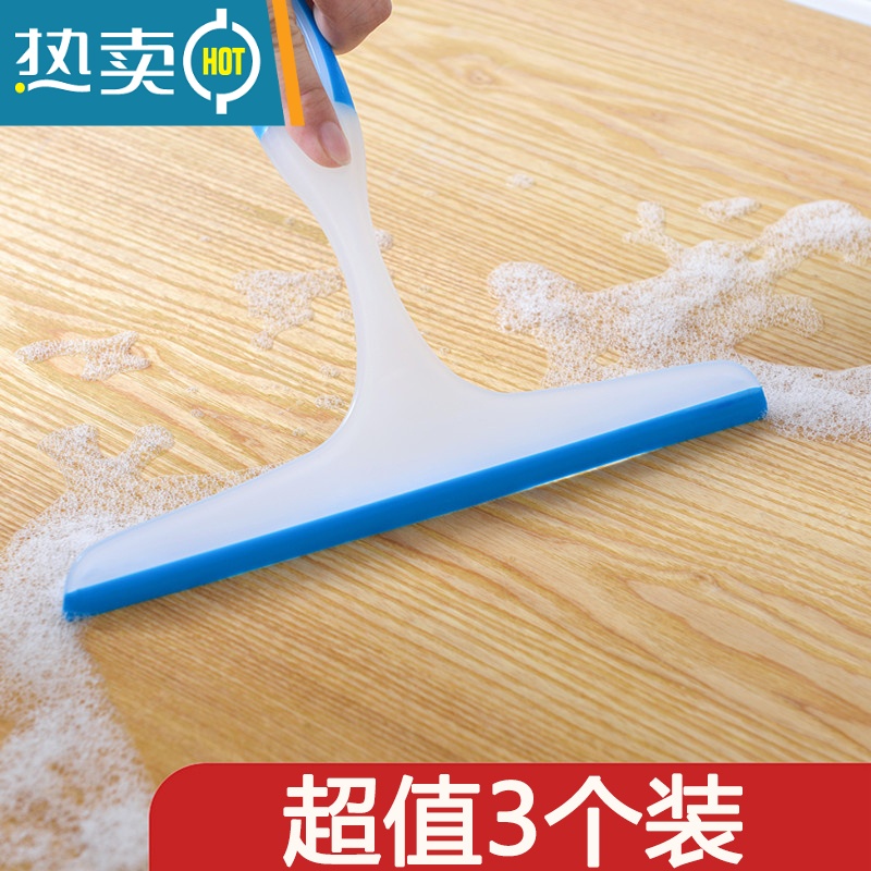 敬平3个装 硅胶刮窗擦玻璃器家用刮水器卫生间清洗镜子桌面刮子工具 三个装[颜色随机]高清大图