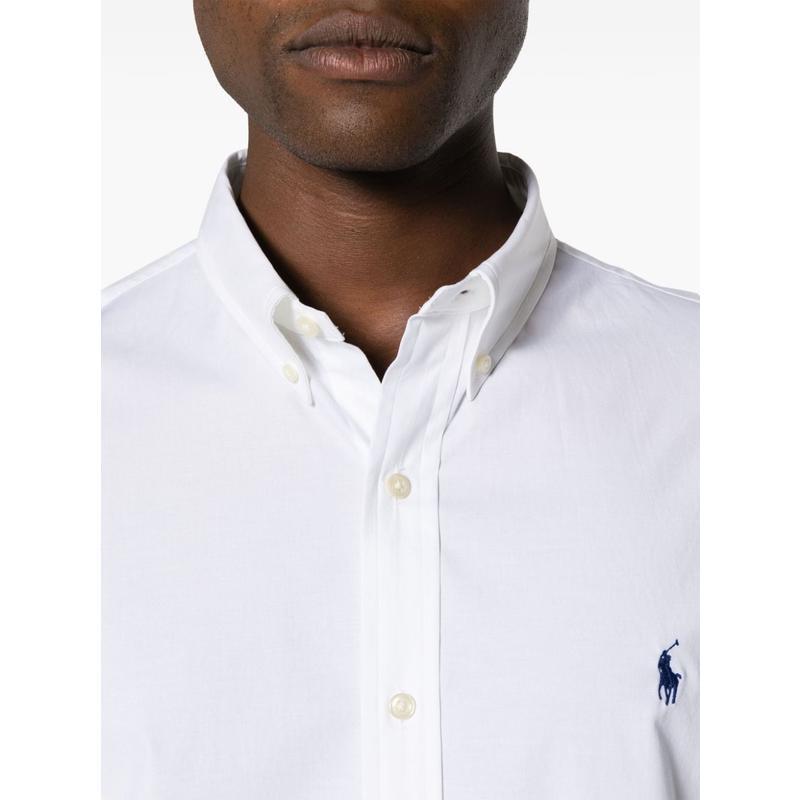 polo ralph lauren弹力修身衬衫男长袖商务休闲装点状刺绣左胸品牌标识