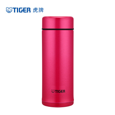 虎牌(tiger)双层真空保温杯 MMP-A25C 250ml 艳粉色PV 不锈钢迷你水杯 男女便携可爱杯子