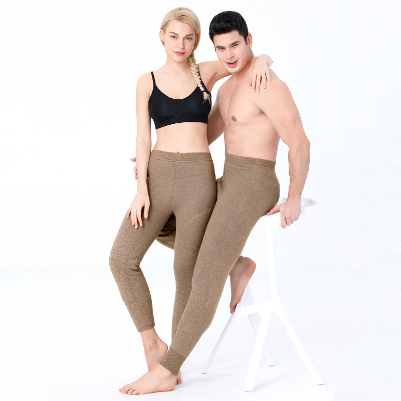 免费试穿 羊毛裤男士加绒加厚保暖裤羊绒打底裤女冬东北高腰护膝中老年棉裤2024冬装新款羊毛保暖裤男大码内穿毛裤加绒裤高清大图