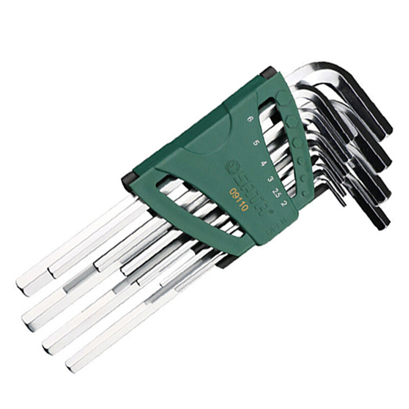 世达(SATA) 09110 10件加长内六角扳手组套