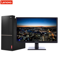 联想(Lenovo)扬天商用T4900d台式电脑 21.5英寸屏(Intel i3-7100 4GB 500G DVD)