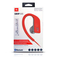 JBL Grip 500 无线蓝牙 入耳式耳机 运动耳机 手机耳机 音乐耳机 带触摸设计 防汗防脱落 红色