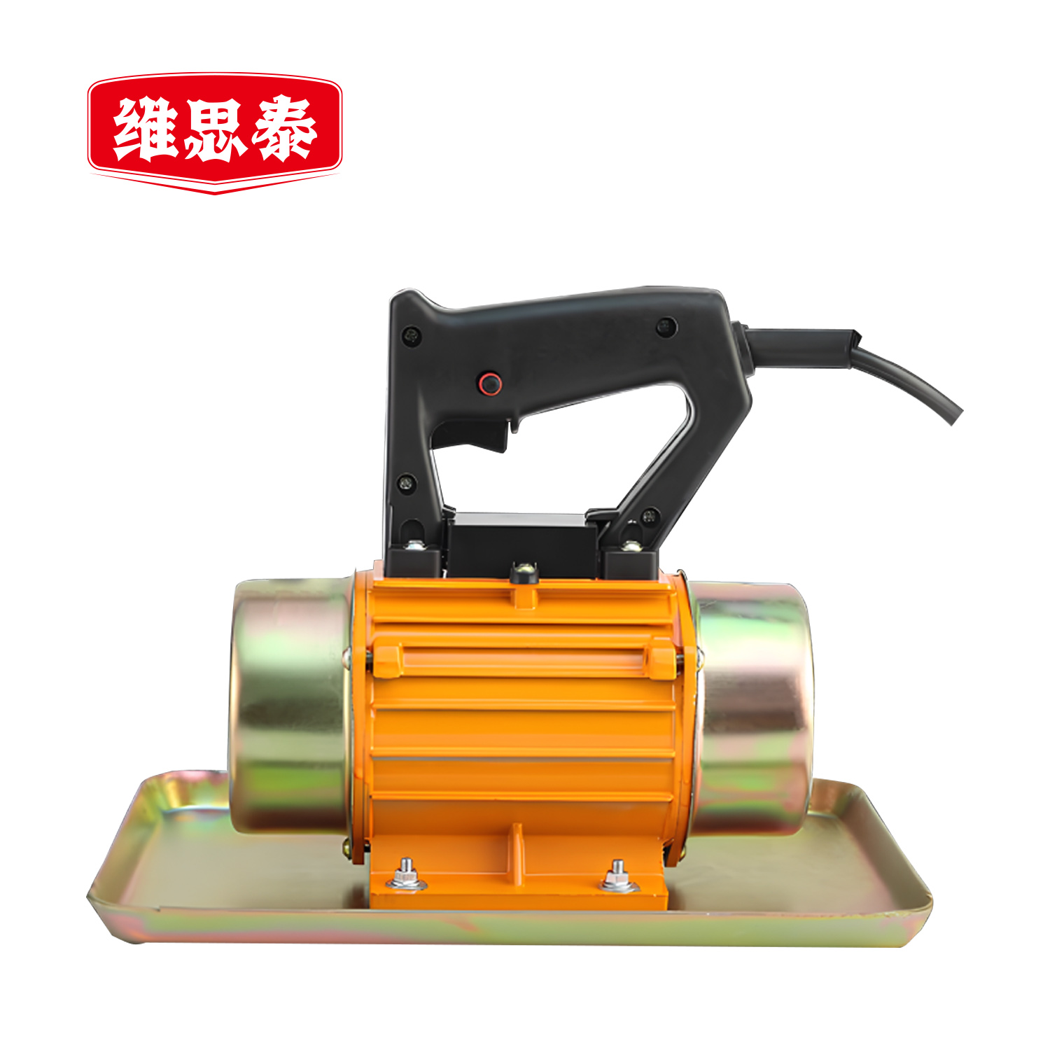 维思泰 手提式混凝土抹光机附着式平板震动器人行水泥盖板振动磨光机 220V/550W/两块底板 台cuo高清大图