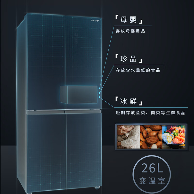 夏普(sharp)冰箱bcd-476wwgg-t报价_参数_图片_视频_怎么样_问答-苏宁