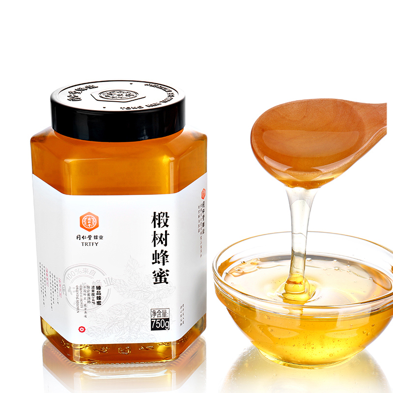 北京同仁堂蜂业椴树蜂蜜750g/瓶 天然农家自产土蜂蜜椴树蜜天然滋补蜂蜜 波美度 ≥43°