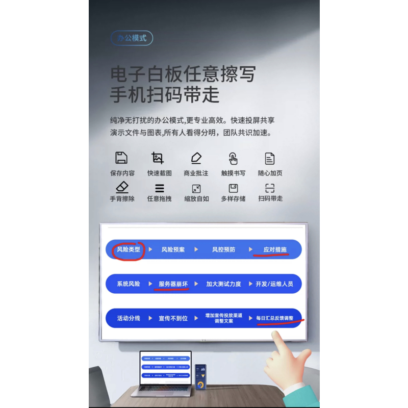 联通&盈派 65寸4K触屏教育一体机