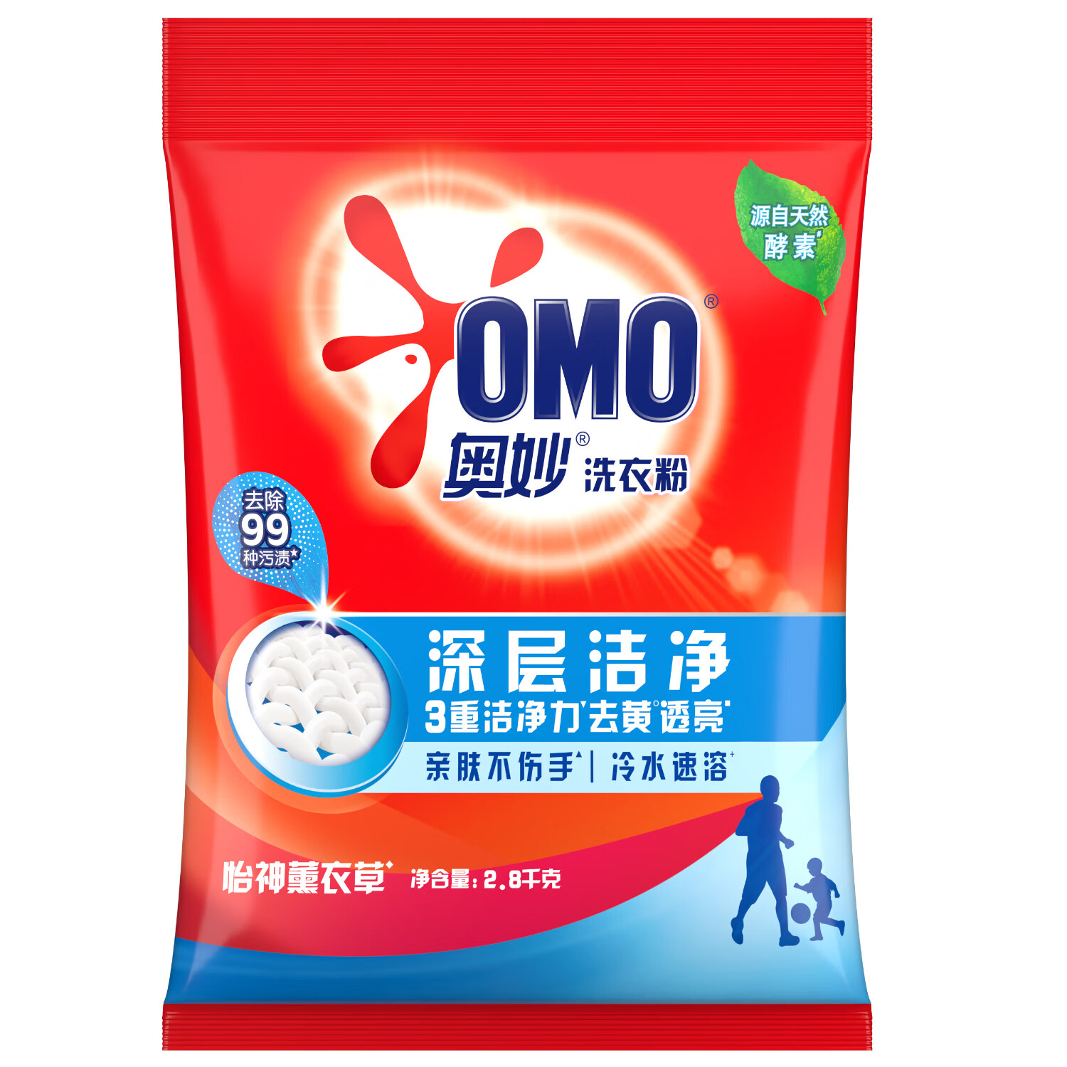 奥妙深层洁净洗衣粉4KG 单位:袋