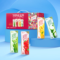 [9月生产]蒙牛 真果粒牛奶饮品(草莓+芦荟+椰果+桃果粒) 250g*24盒 四种口味缤纷装