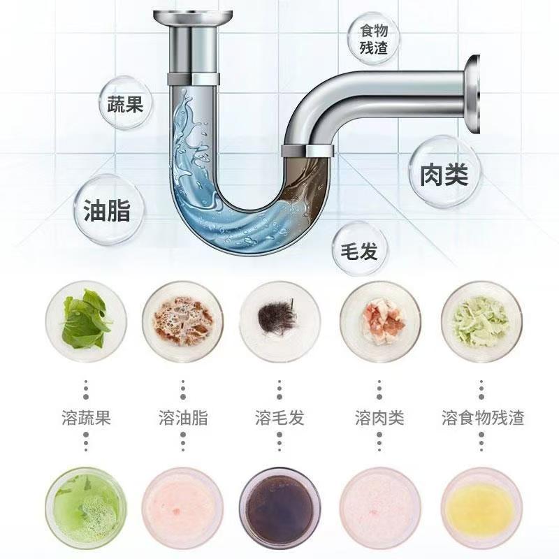 白猫管道疏通粉300克盒装 不伤管道除臭去味除菌强力管道通去污高清大图