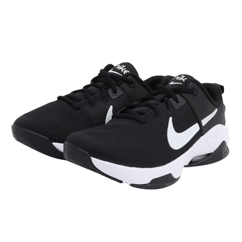 耐克(NIKE)女鞋轻便缓震稳定透气综合训练健身鞋室内运动鞋黑白色高清大图