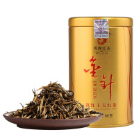 凤牌红茶 滇红茶特级云南凤庆滇红金针金芽茶工夫红茶60g罐装 中华老字号