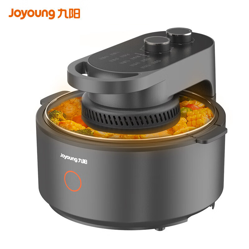 九阳 KL55-VF735 空气炸锅 不用翻面全自动可视无油多功能免翻面空气炸锅透明【太空科技】 5.5L