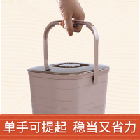 创世人 带盖手提茶渣桶 加厚塑料 排水桶 茶叶垃圾桶 废水 滤茶 储茶桶