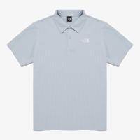 北面(The North Face)男款短袖polo衫休闲舒适百搭户外运动春夏服装 115XXXL LIGHT_BLUE