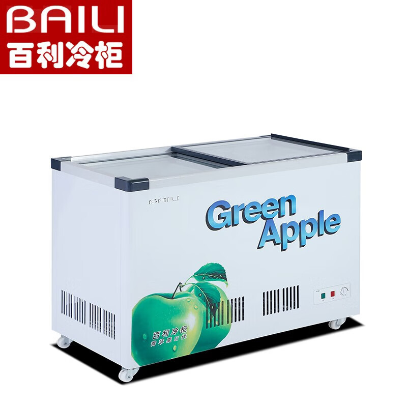 百利(BAILI)WCD-278商用双温展示柜雪糕冰柜卧式冷冻冷藏柜转换冷柜大容量保鲜柜啤酒饮料展示柜玻璃门急冻柜高清大图