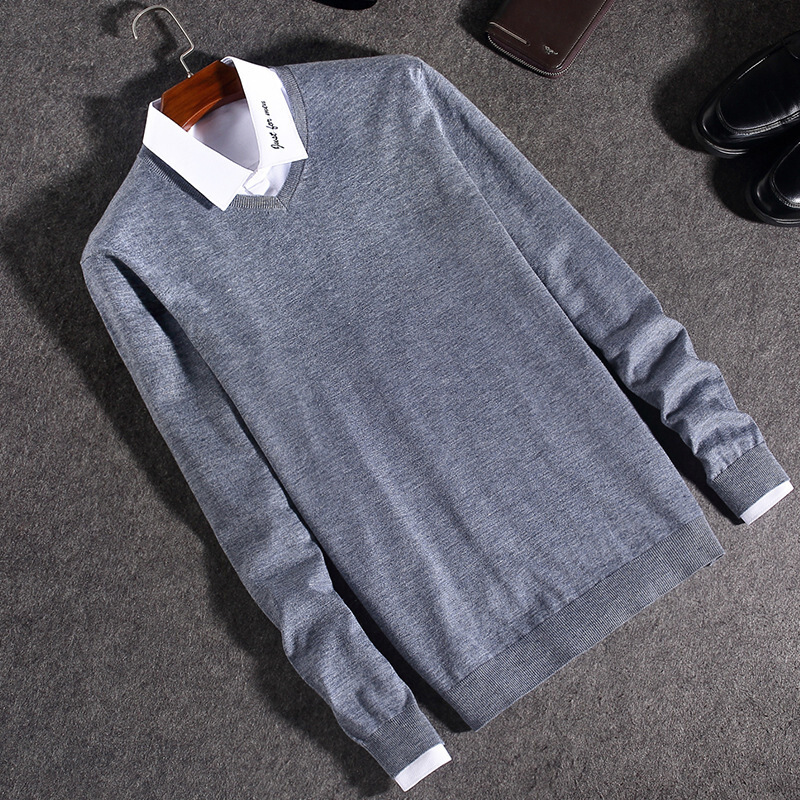 ao秋冬上新2021新款男士毛衣男时尚都市羊毛衫常规打底衫v领主要参数
