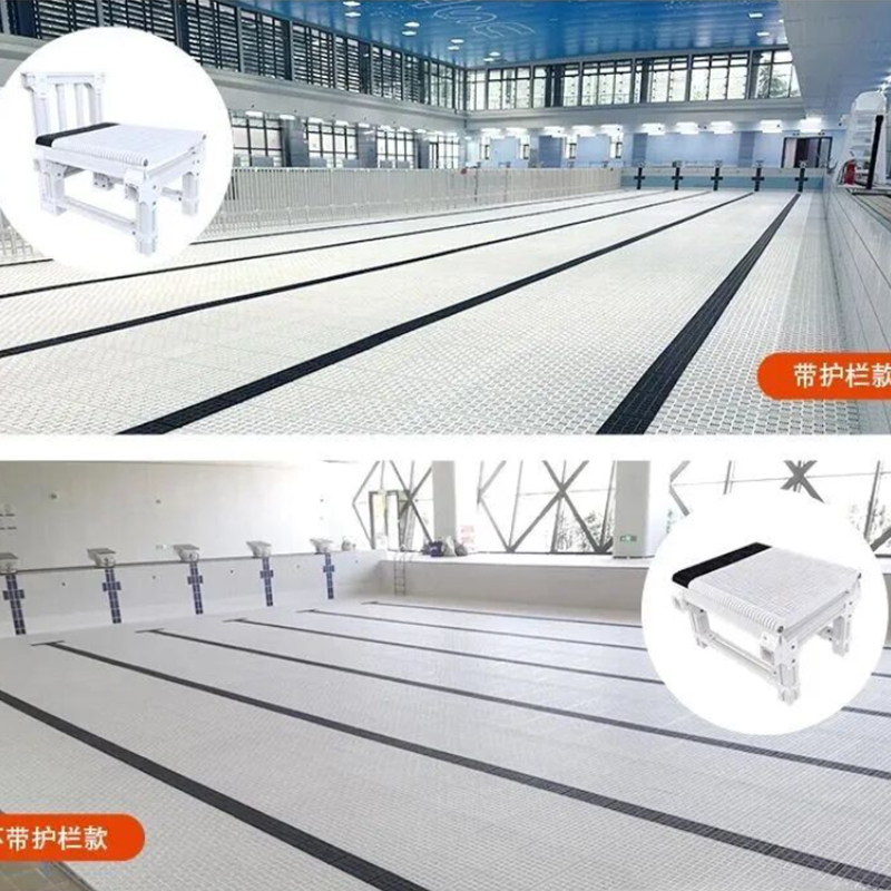泳池深水区改造浅水区池底垫高可拆装垫层增高平台/平方米高清大图