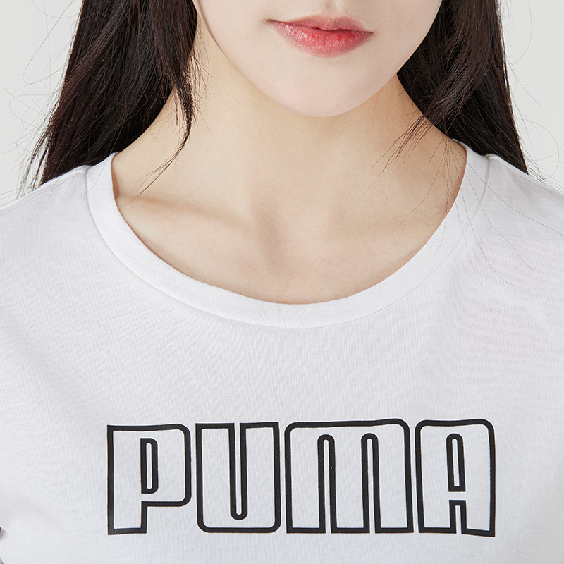 PUMA彪马短袖女装2022春季运动T恤休闲宽松半袖上衣