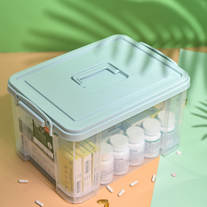 禧天龙药箱家用医药箱药品收纳盒便携急救医疗箱儿童大号家庭药箱